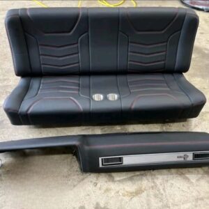 1972-1987 Chevy C10 “Midnight Classic” Interior Set – Black Bench Seat & Matching Dash