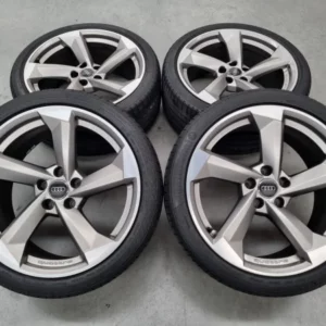 SLIGHTLY USED SET OF 4 19INCH’’ GENUINE AUDI A5 S5 19 INCH QUATTRO WHEELS AND TIRES SET OF 4