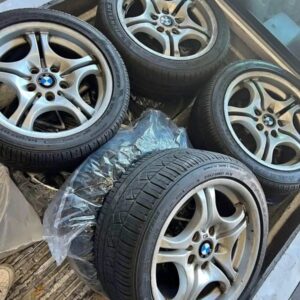 USED SET OF 4 17INCH’’ BMW M STYLE WHEELS RIMS WITH TIRES.