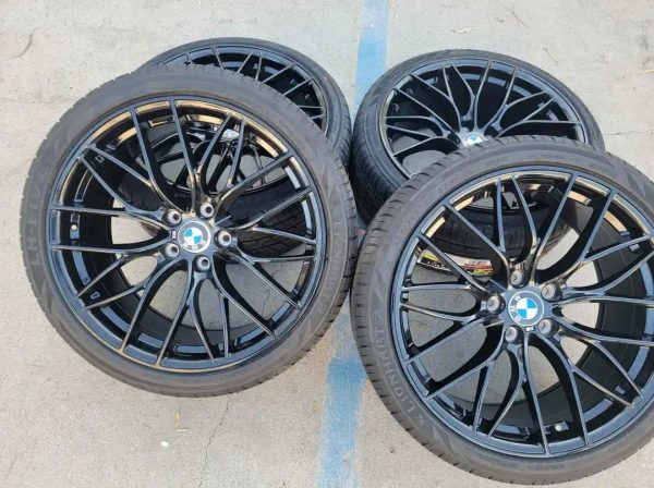 BRAND NEW SET OF 4 20INCH’’ STAGGERED BMW 645i 2012-2016 GLOSSY BLACK WHEELS RIMS AND NEW TIRES BRAND NEW SET OF 4 20INCH’’ STAGGERED BMW 645i 2012-2016 GLOSSY BLACK WHEELS RIMS AND NEW TIRES