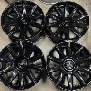 SLIGHTLY USED SET OF 4 22INCH’’ CADILLAC ESCALADE PLATINUM FACTORY 22 WHEELS RIMS OEM BLACK 84460121